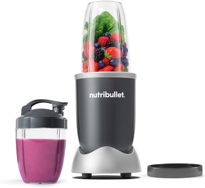 Nutribullet NBR-0601 Personal Blender for Shakes, Smoothies, Food Preparation, and Frozen Blending, 24 Ounces, 600 Watts, Gray