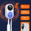 Bitvae Rechargeable Toothbrush Cleaner and Holder with LED Smart Screen, Wall-Mounted Air Drying Solution for Bathrooms