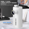 Automatic Touchless Foam Soap Dispenser - Rechargeable Modern White Plastic Countertop with 5 Adjustable Settings for Kitchen and Bathroom Use