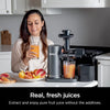 Ninja JC151 Cold Press Juicer with Total Pulp Control, Electric Countertop Design, 2 Pulp Functions, Dishwasher Safe, 2nd Generation, Charcoal