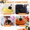 Professional Multifunctional Meat Chopper and Potato Masher - Heat Resistant Nylon Tool for Ground Beef, Safe for Non-Stick Cookware