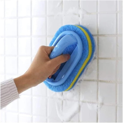 KOKSI All-Purpose Cleaning Brush for Bathroom, Kitchen, Bathtub, and Toilet with Ergonomic Handle