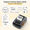 SUPVAN T50M Pro Bluetooth Label Maker with 3 Tapes, Waterproof Labels, Versatile App Featuring 40 Fonts and 450+ Icons, Inkless Labeling Solution for Home, Kitchen, School, and Office Organization, Black