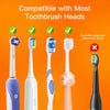 Bitvae Rechargeable Toothbrush Cleaner and Holder with LED Smart Screen, Wall-Mounted Air Drying Solution for Bathrooms