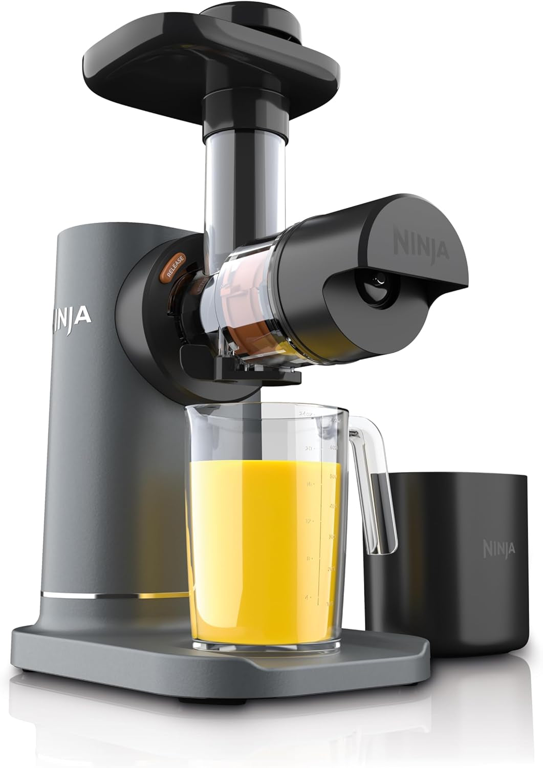 Ninja JC151 Cold Press Juicer with Total Pulp Control, Electric Countertop Design, 2 Pulp Functions, Dishwasher Safe, 2nd Generation, Charcoal