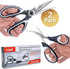 Gidli Kitchen Shears - Heavy-Duty Stainless Steel Utility Scissors with Lifetime Replacement Warranty and Bonus Seafood Scissors - Ultra Sharp All-Purpose Cooking Shears