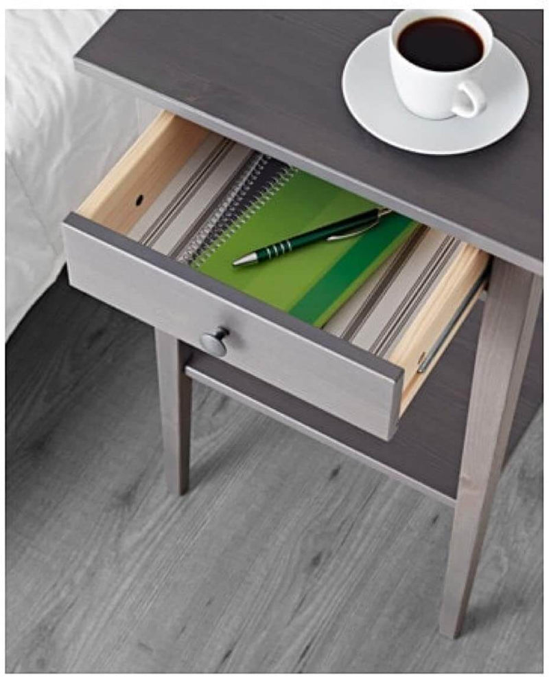 Nightstand Gray Dark Gray Stained