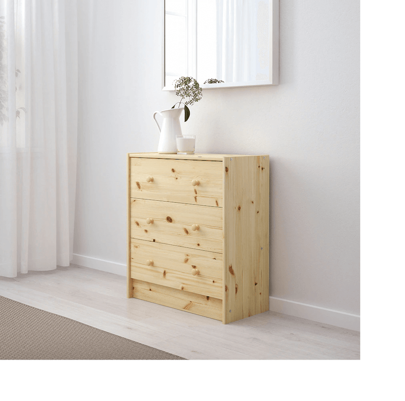 IKEA RAST Hack 3-Drawer Chest, Pine24 3/8x26 3/4